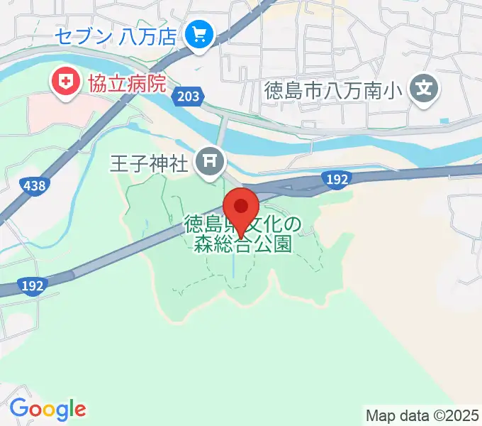 徳島県立近代美術館の地図