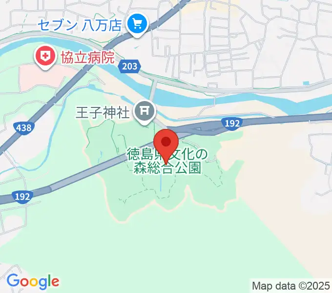 徳島県立近代美術館の地図