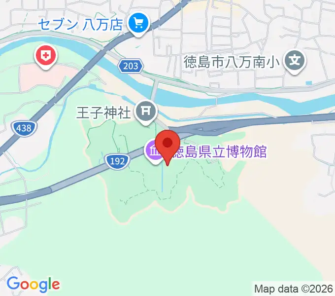 徳島県立近代美術館の地図