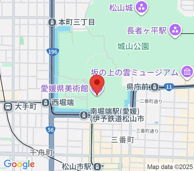 愛媛県美術館の地図