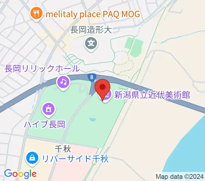 新潟県立近代美術館の地図