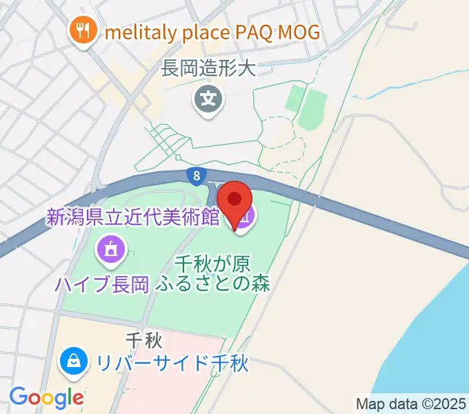 新潟県立近代美術館の地図