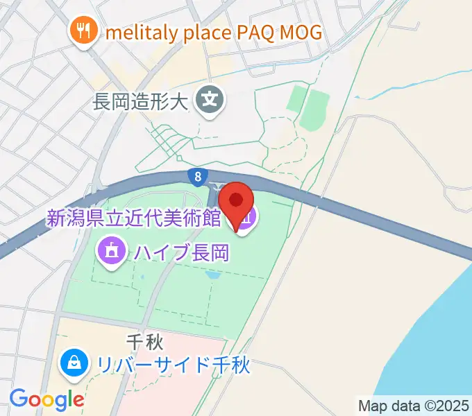 新潟県立近代美術館の地図