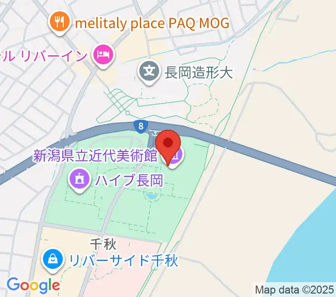 新潟県立近代美術館の地図