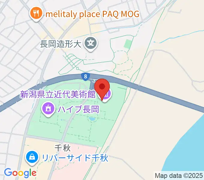 新潟県立近代美術館の地図