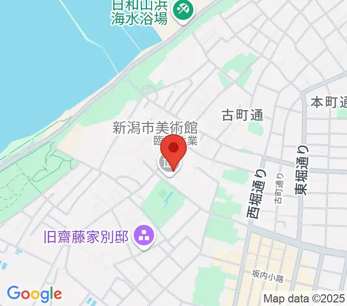 新潟市美術館の地図