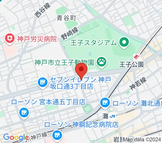 横尾忠則現代美術館の地図