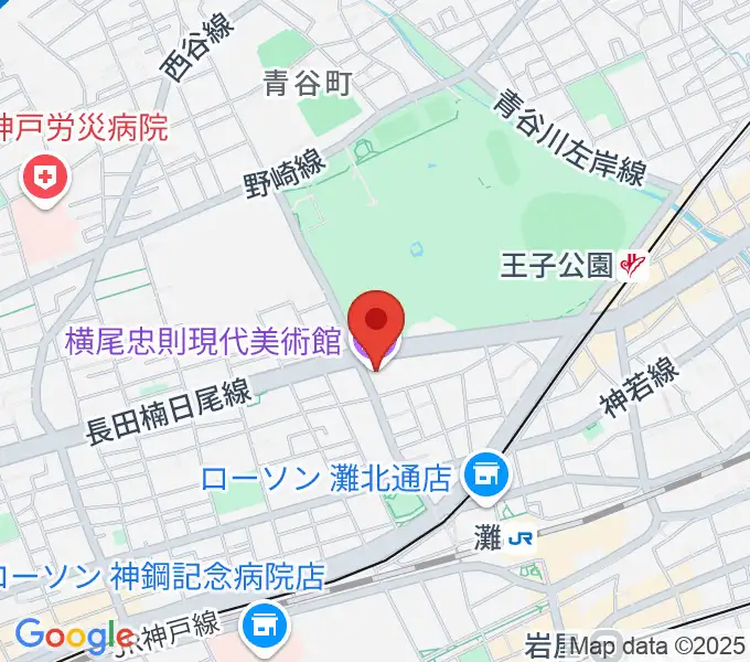 横尾忠則現代美術館の地図