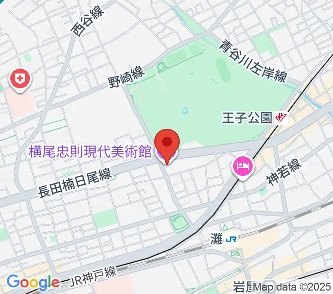 横尾忠則現代美術館の地図