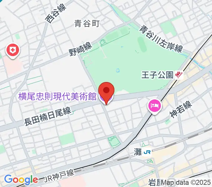 横尾忠則現代美術館の地図