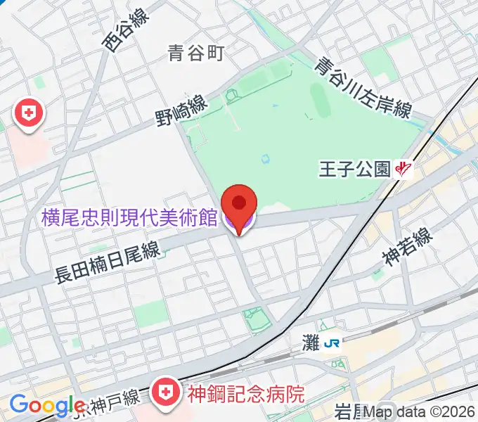 横尾忠則現代美術館の地図