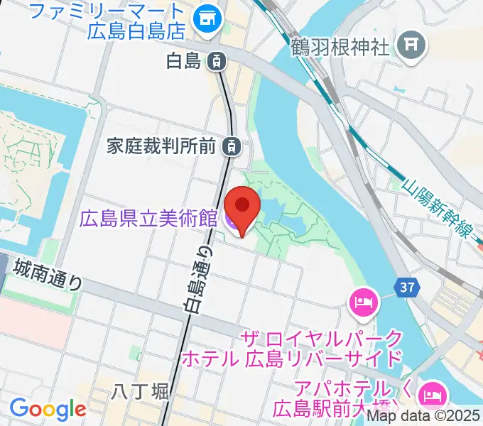 広島県立美術館の地図