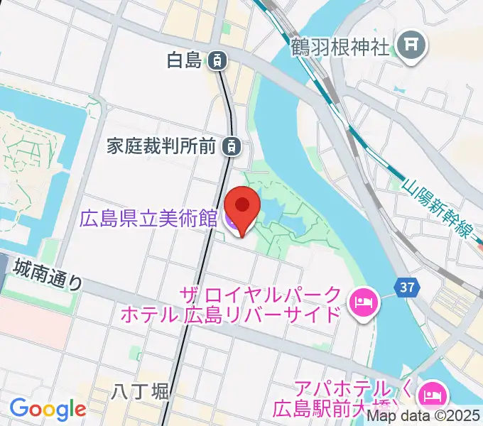 広島県立美術館の地図