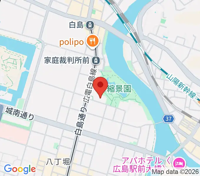 広島県立美術館の地図