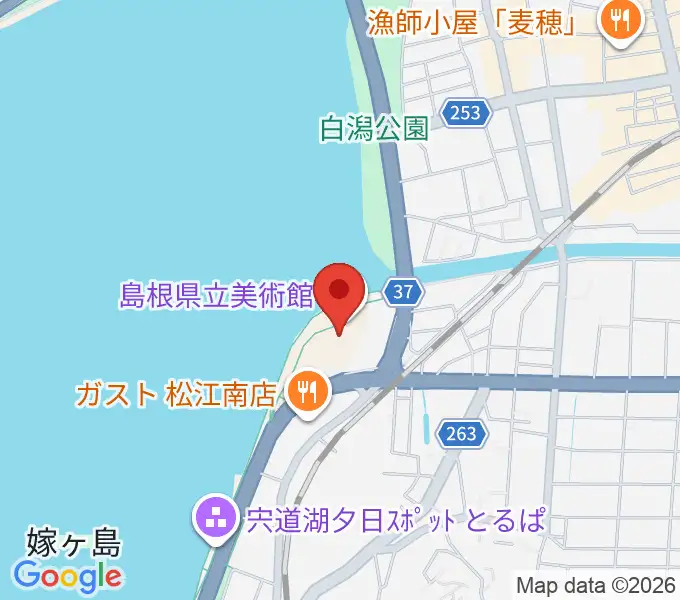 島根県立美術館の地図
