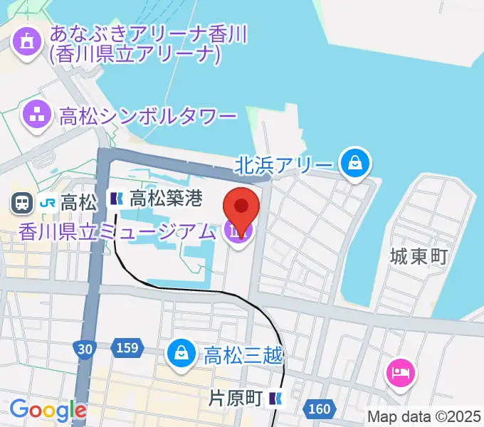 香川県立ミュージアムの地図