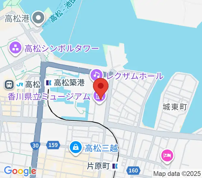 香川県立ミュージアムの地図