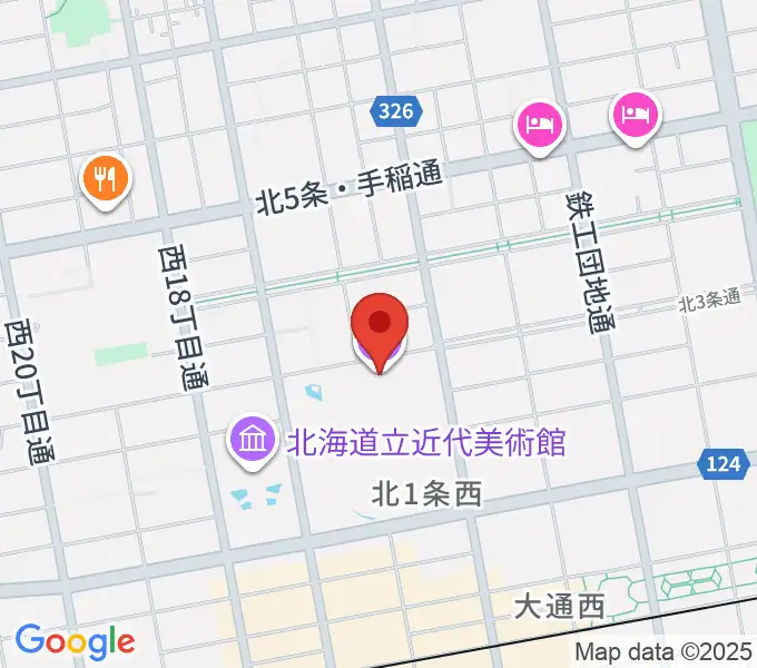 mima 北海道立三岸好太郎美術館の地図