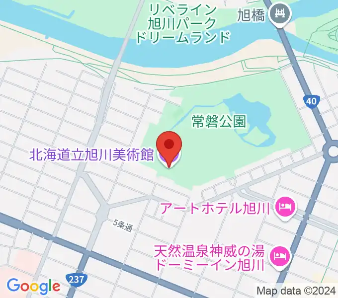 北海道立旭川美術館の地図