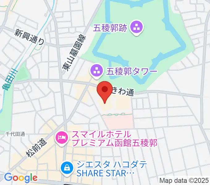 北海道立函館美術館の地図