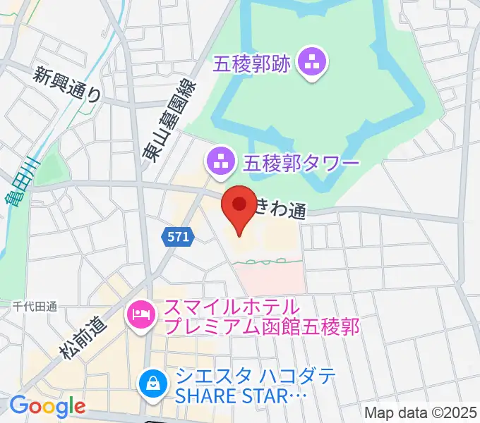 北海道立函館美術館の地図