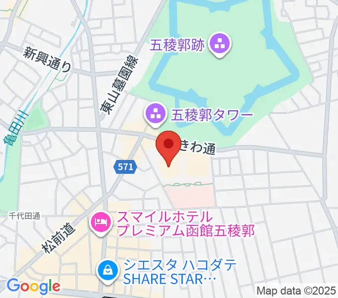 北海道立函館美術館の地図