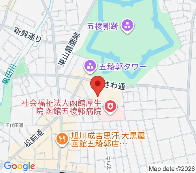 北海道立函館美術館の地図