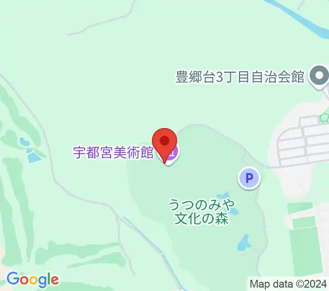 宇都宮美術館の地図