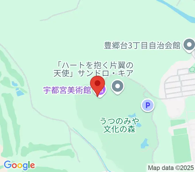 宇都宮美術館の地図