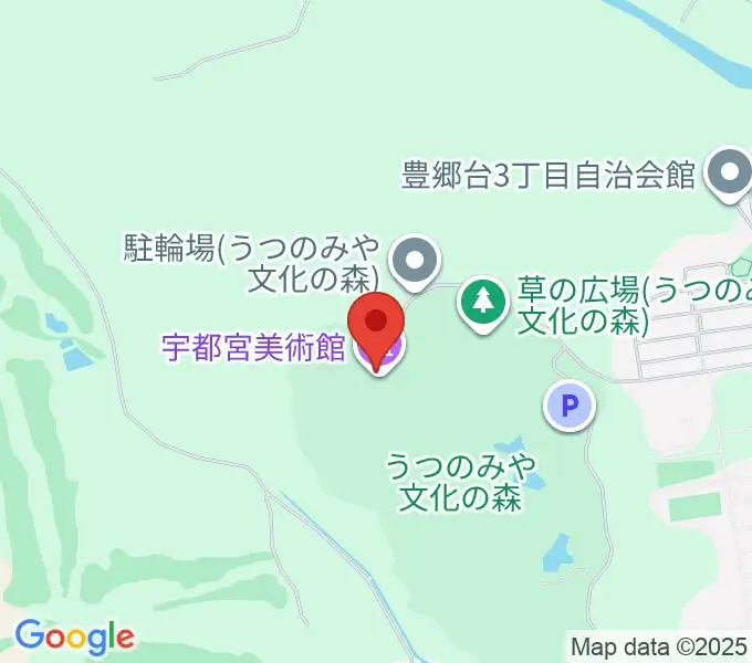 宇都宮美術館の地図