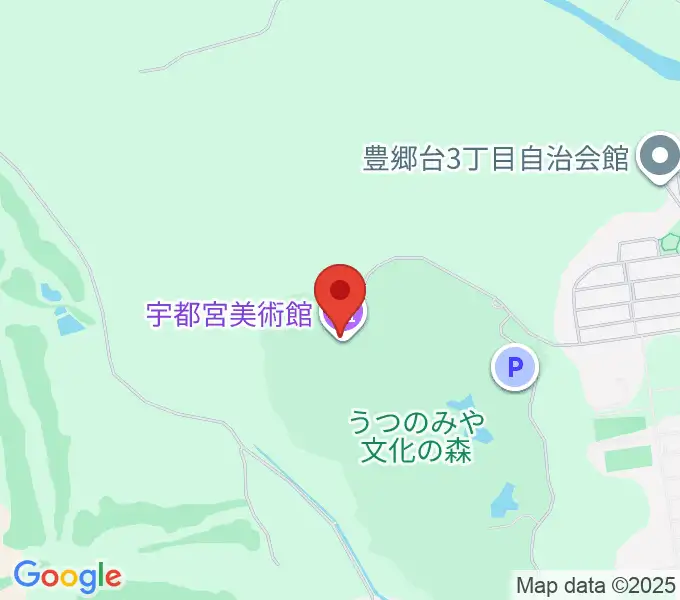 宇都宮美術館の地図