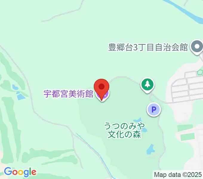 宇都宮美術館の地図