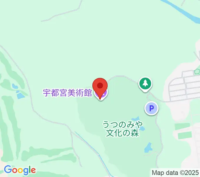宇都宮美術館の地図