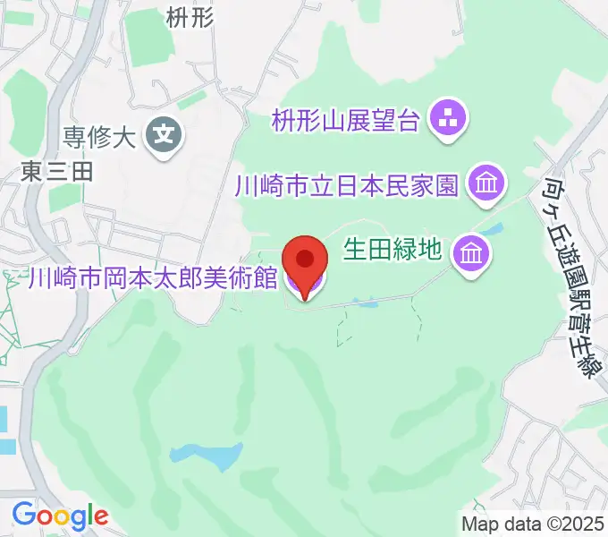 川崎市岡本太郎美術館の地図
