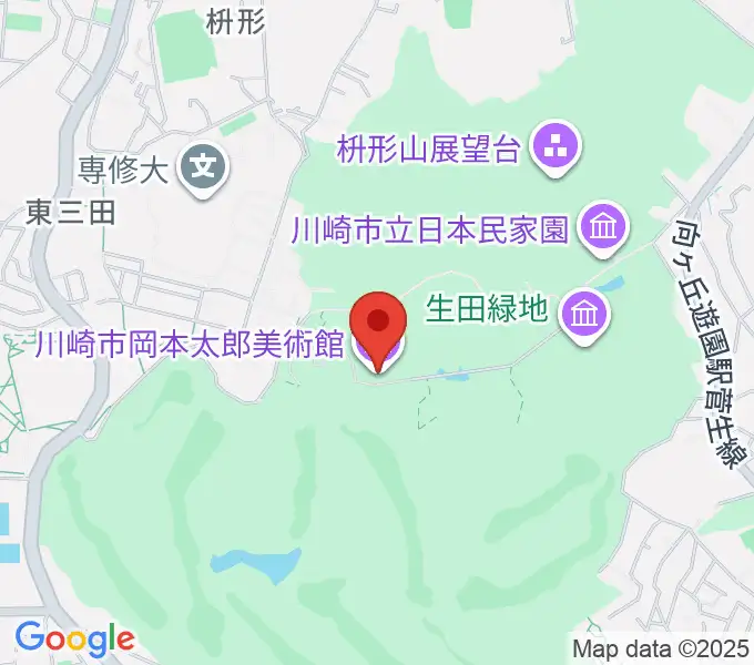 川崎市岡本太郎美術館の地図
