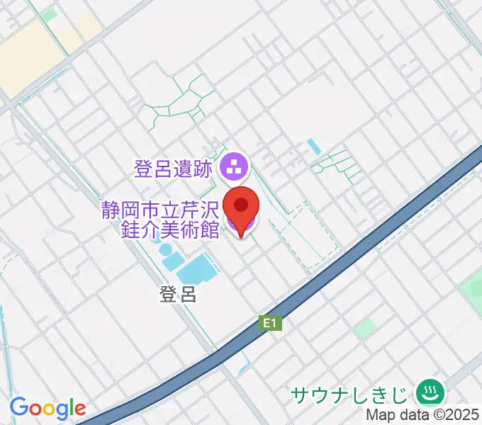 静岡市立芹沢銈介美術館の地図