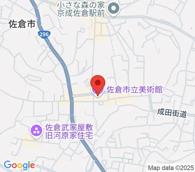 佐倉市立美術館の地図