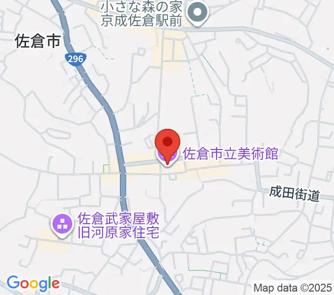 佐倉市立美術館の地図