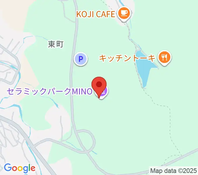 岐阜県現代陶芸美術館の地図