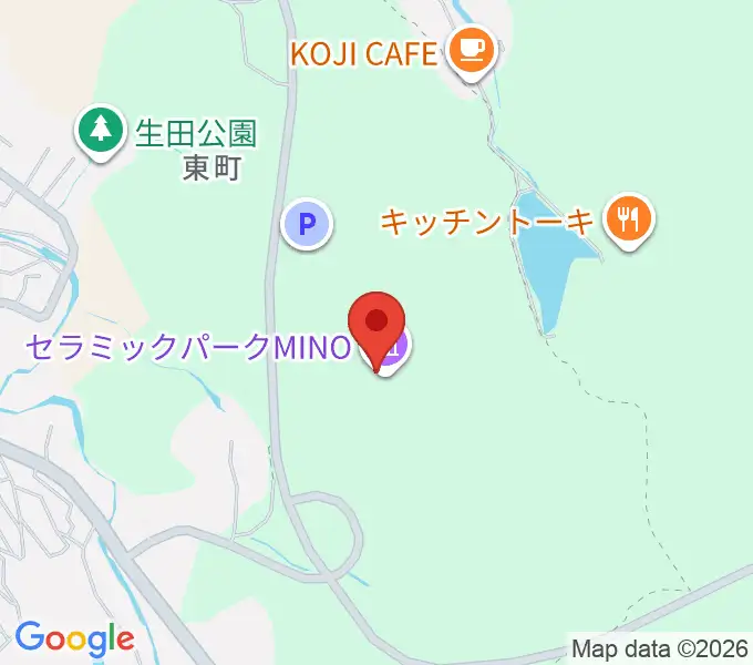 岐阜県現代陶芸美術館の地図