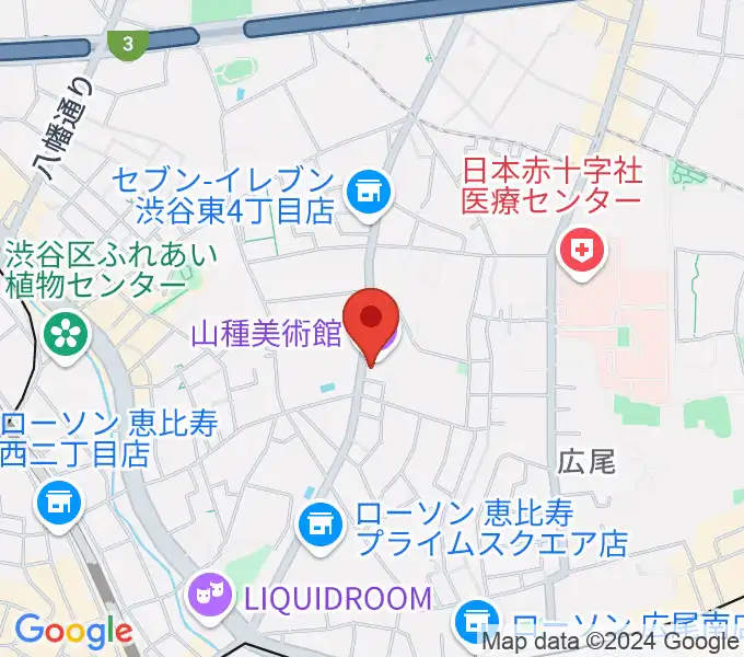 山種美術館の地図