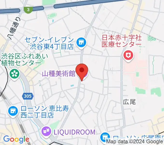 山種美術館の地図