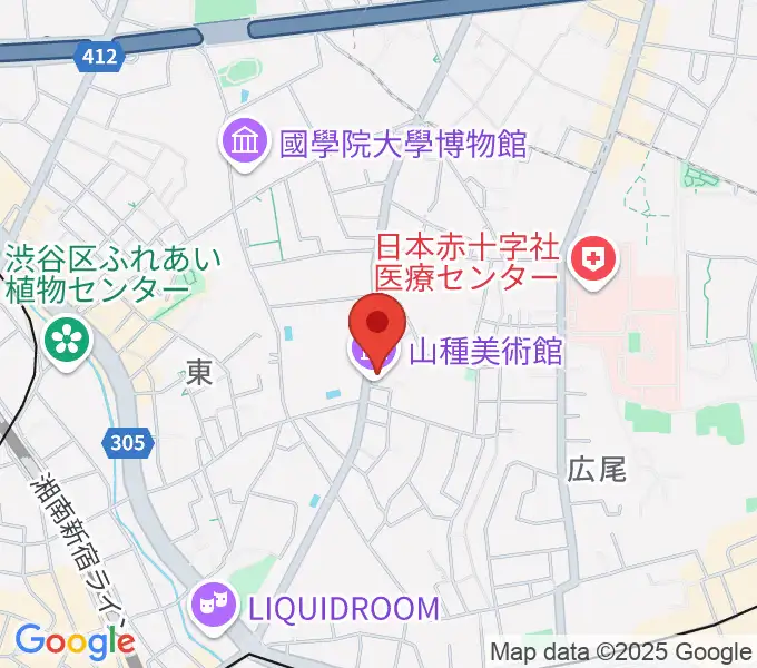 山種美術館の地図