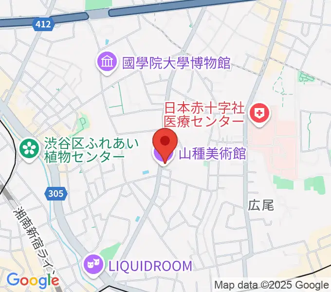 山種美術館の地図