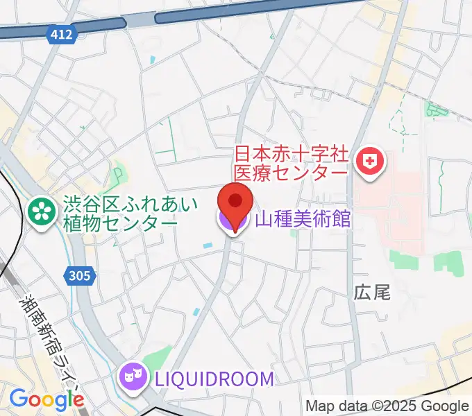山種美術館の地図