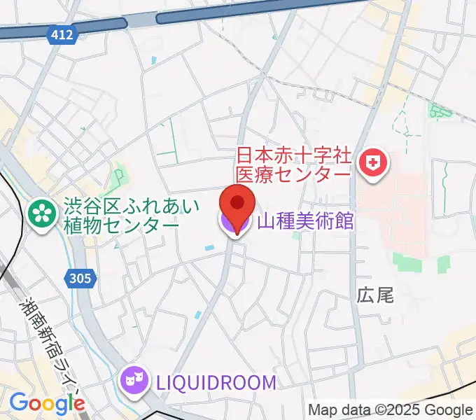 山種美術館の地図