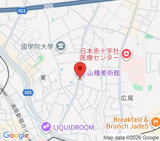 山種美術館の地図