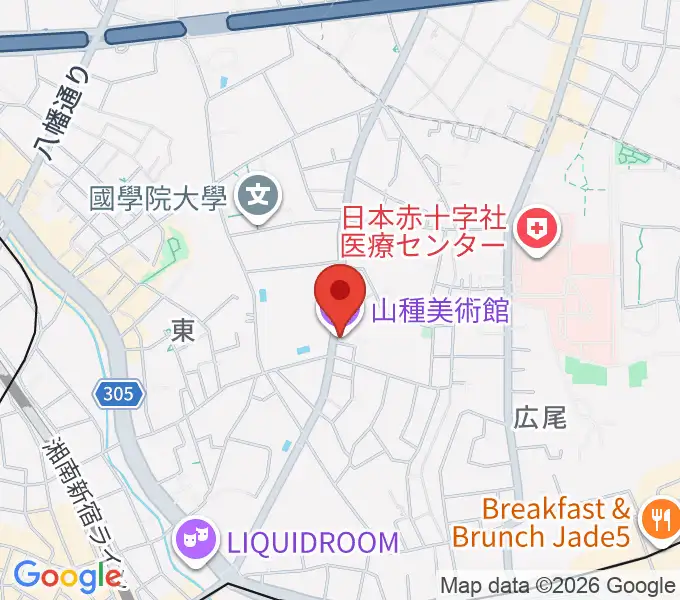 山種美術館の地図