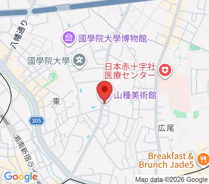 山種美術館の地図