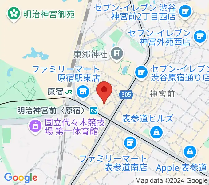 太田記念美術館の地図